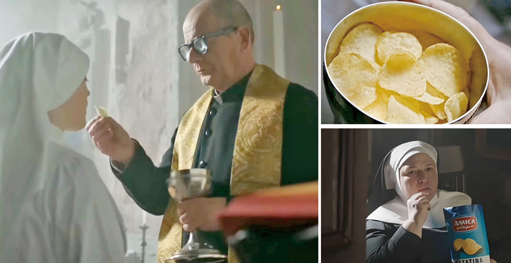 바삭한 감자칩이 된 예수? 이탈리아 감자칩 광고 논란
