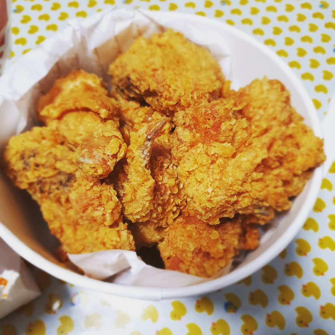 #천부교회캠프 전날 아이들과 kfc 먹고 기분 업 시키기~? #다들놀준비됐나 #이러고또먹음